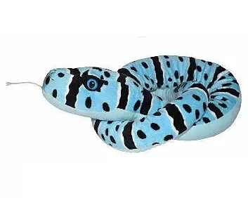 Plüsch blaue Felsenrasselschlange 137 cm