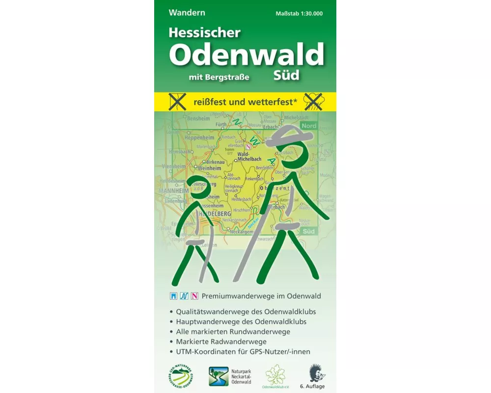 Wandern, Hessischer Odenwald Süd mit Bergstraße