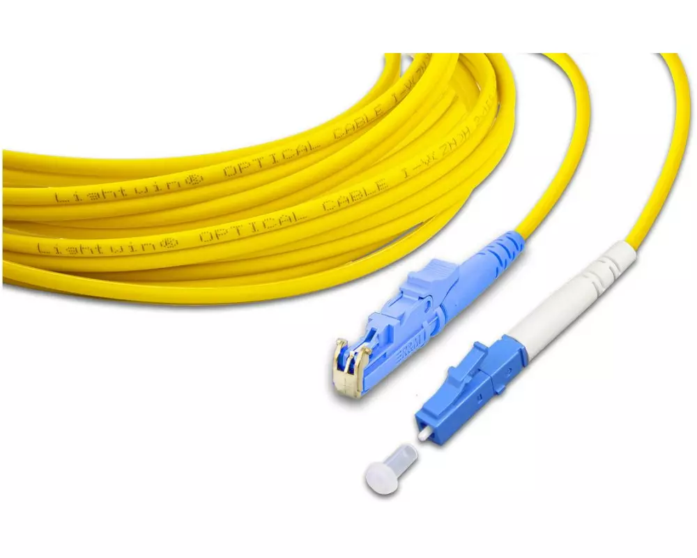 Lightwin LWL-Patchkabel Singlemode E2000 – LC, OS2, Simplex, 5 m