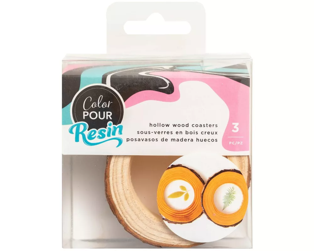 American Crafts Giessform Holz, 3 Stück