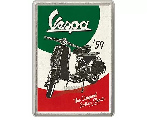 Blechpostkarten. Vespa / The Italian Classic, Vespa
