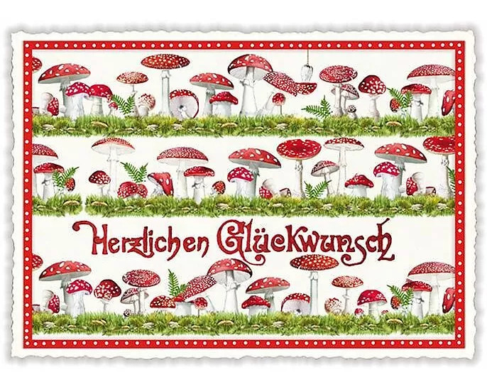 Postkarte / Herzlichen Glückwunsch / quer