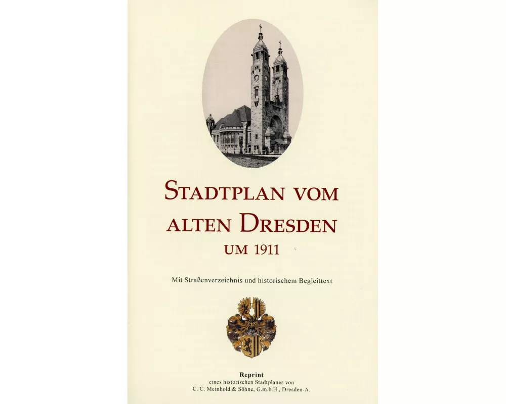 Stadtplan vom alten Dresden um 1911 (1 : 15.000)