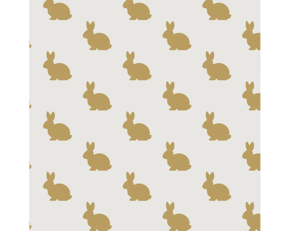 Paper + Design Papierservietten Golden Bunny 33 cm x 33 cm, 20 Stück