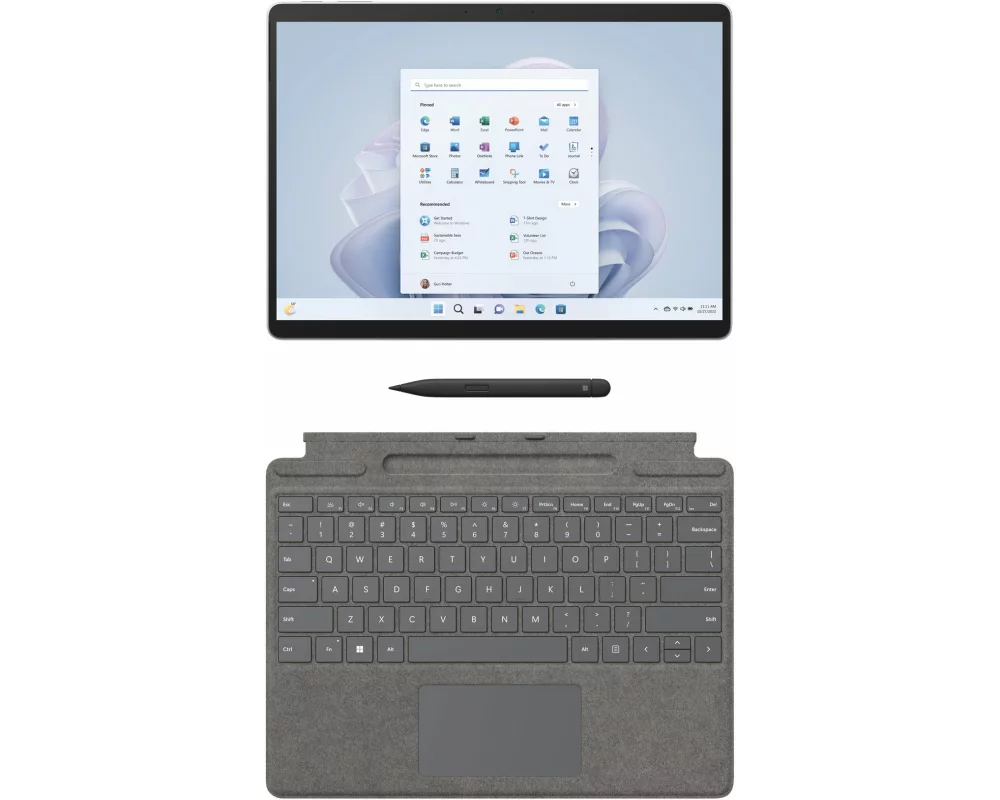 MICROSOFT Surface Pro9 Intel Core i7-1255U 13inch 16GB 1TB W11H RETAIL Platinum