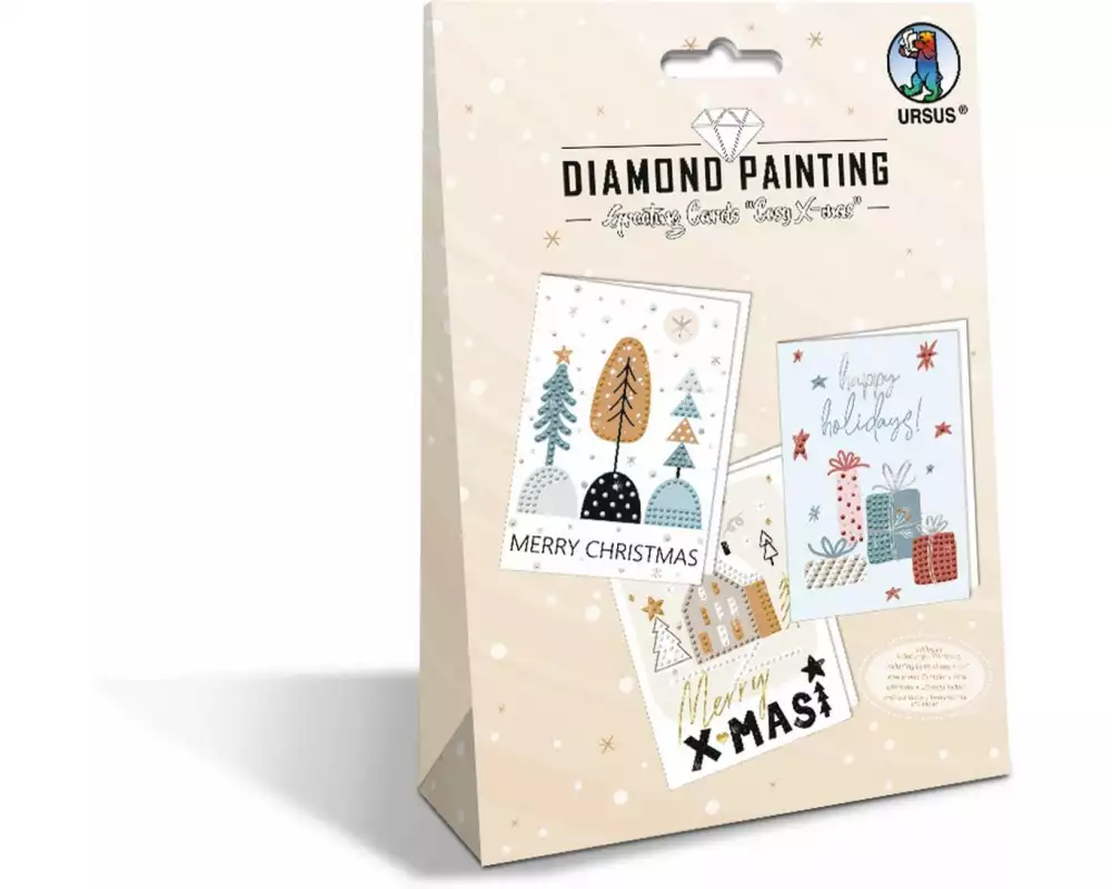 URSUS Bastelset Creativ-Set X-Mas 3 Stück