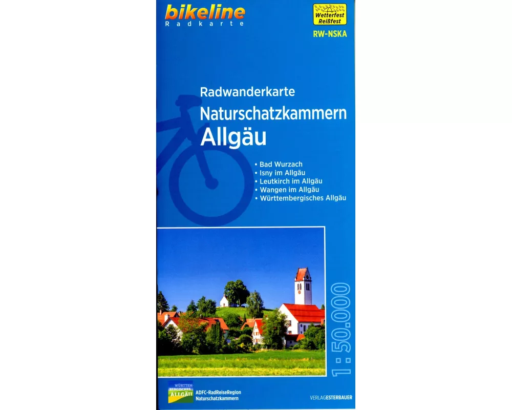 Radwanderkarte Naturschatzkammern Allgäu RW-NSKA