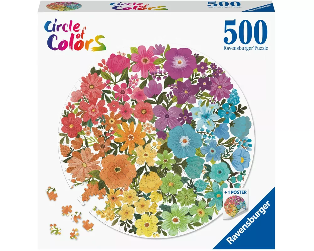 Erwachsenenpuzzle 500 Teile - Circle of Colors - Blumen
