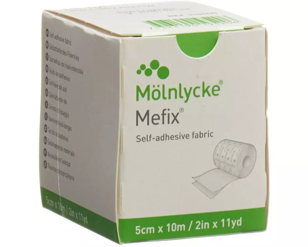 Mölnlycke Fixationsvlies Mefix 5 cm x 10 m 1 Stück