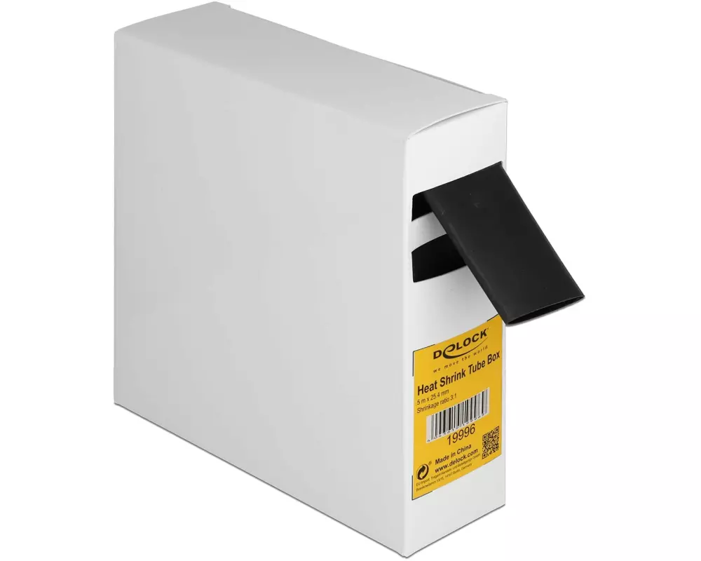 Delock Schrumpfschlauch Box mit Innenkleber, 5 m x 25.4 mm