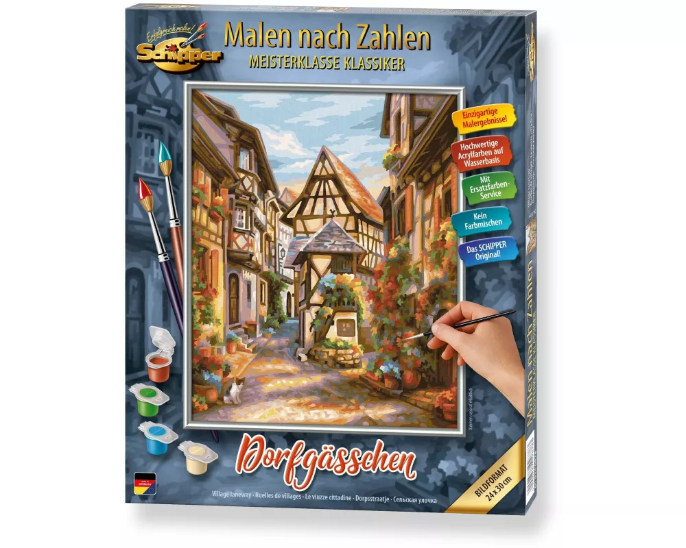 Malen nach Zahlen - Dorfgässchen