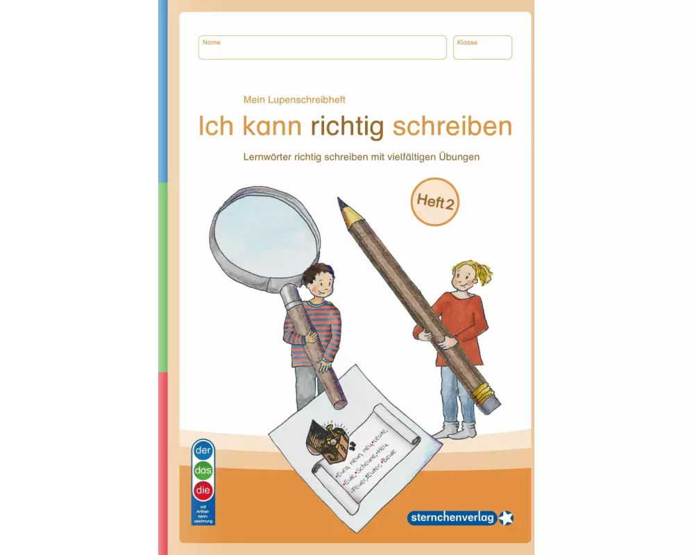 Mein Lupenschreibheft 2 - Ich kann richtig schreiben - Ausgabe mit Artikelkennzeichnung (DaZ)