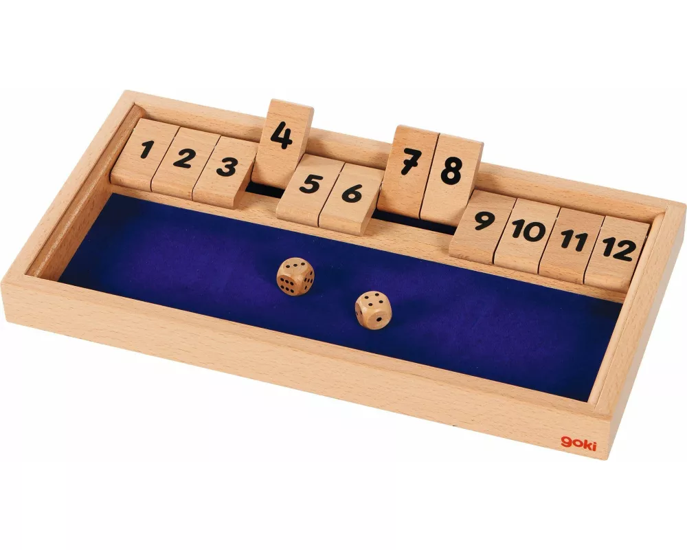 Würfelspiel Shut the Box, 2 Würfel