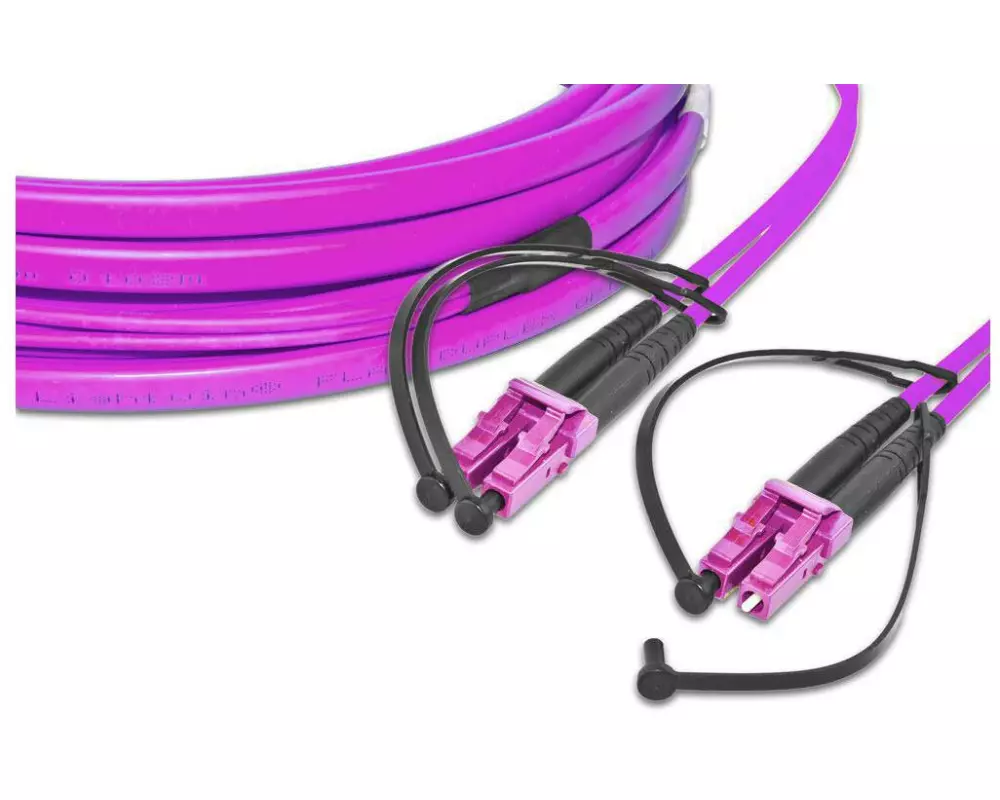 Lightwin LWL-Patchkabel Multimode LC – LC, OM4, Duplex, 15 m