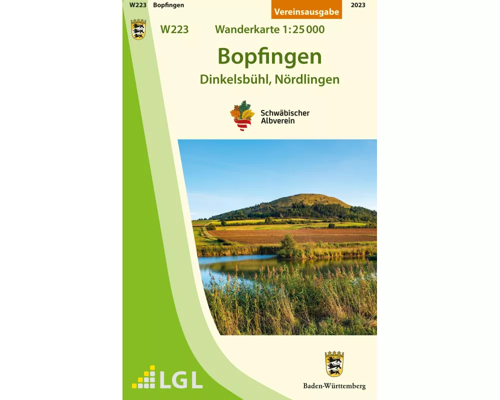 Bopfingen - Dinkelsbühl, Nördlingen. Wanderkarte 1:25.000