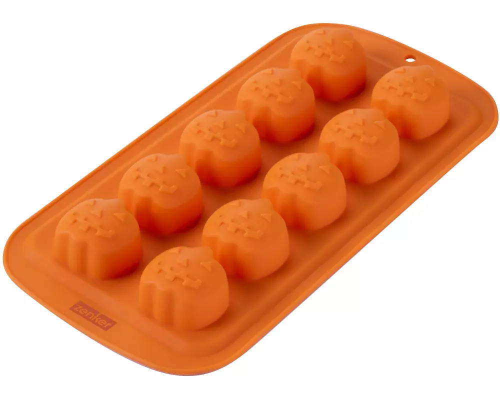 Zenker Backform Happy Halloween Kürbis 1 Stück, Orange