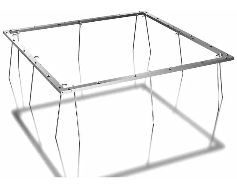 Guardi Bodenrahmen zu Gerätehaus M, Silber