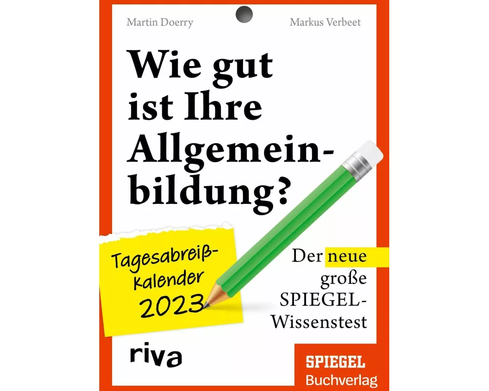 Wie gut ist Ihre Allgemeinbildung?  Tagesabreikalender 2023