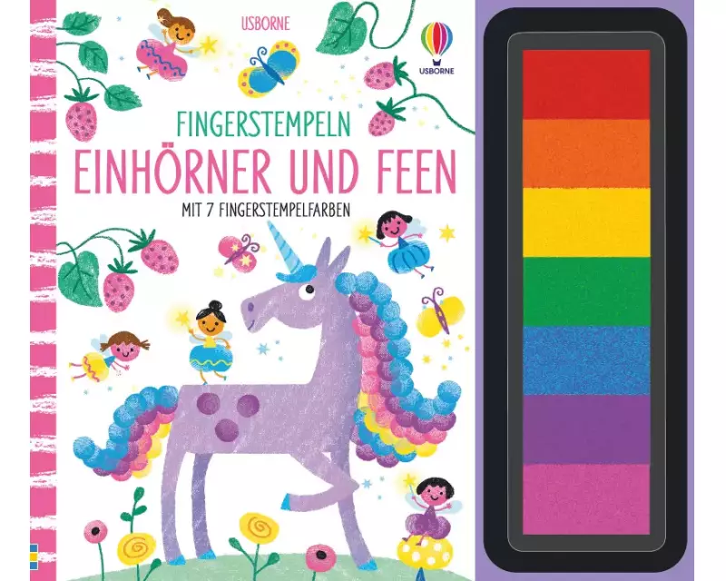 Fingerstempeln: Einhörner und Feen