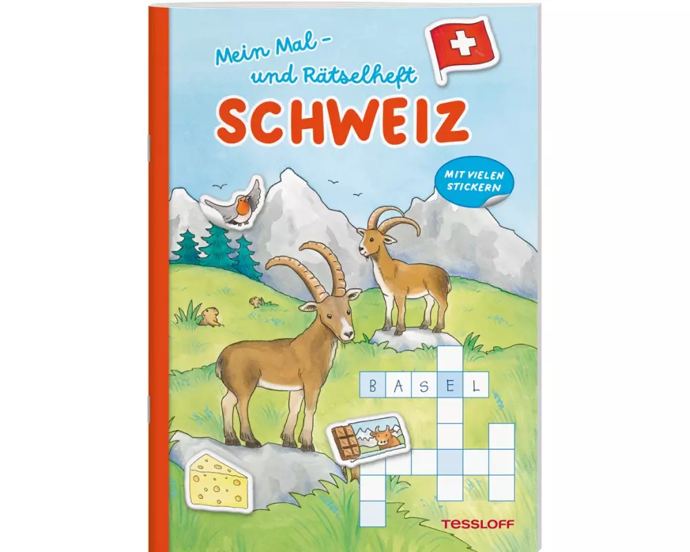 Mein Mal- und Rätselheft. Schweiz