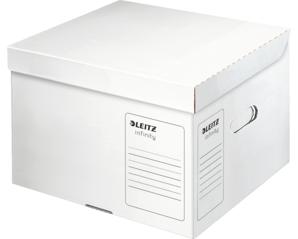 LEITZ Infinity Box mit Deckel M 61030000 weiss 350x320x265mm