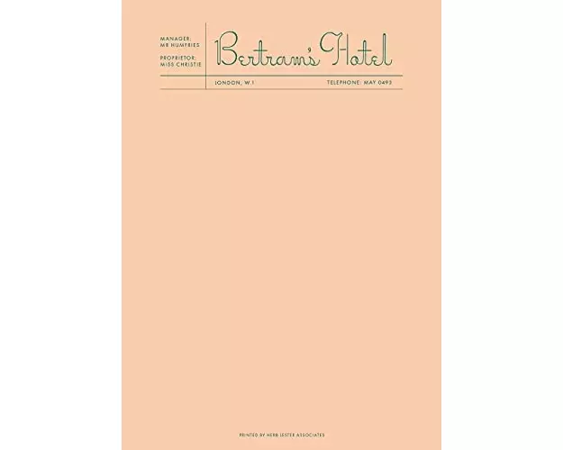 Fictional Hotel Notepads: Bertram's Hotel
