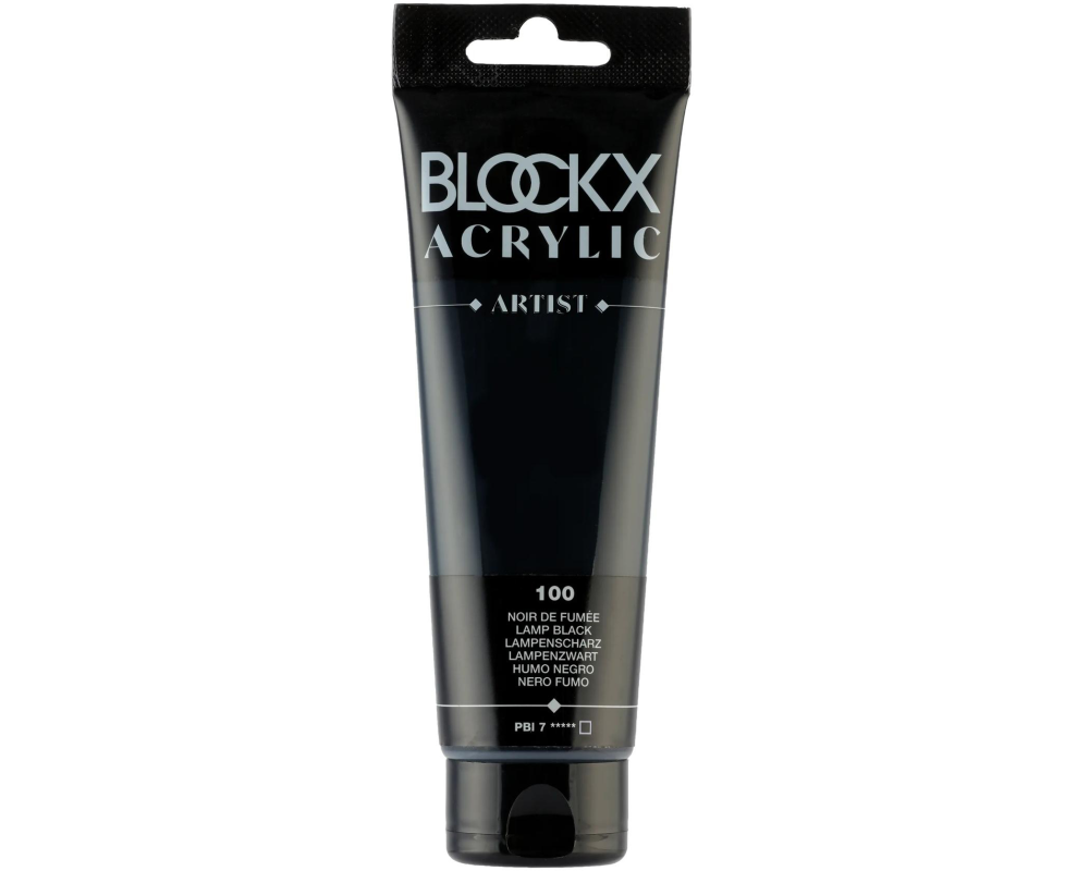 BLOCKX Acrylfarbe 120ml 60100BXC lampenschwarz