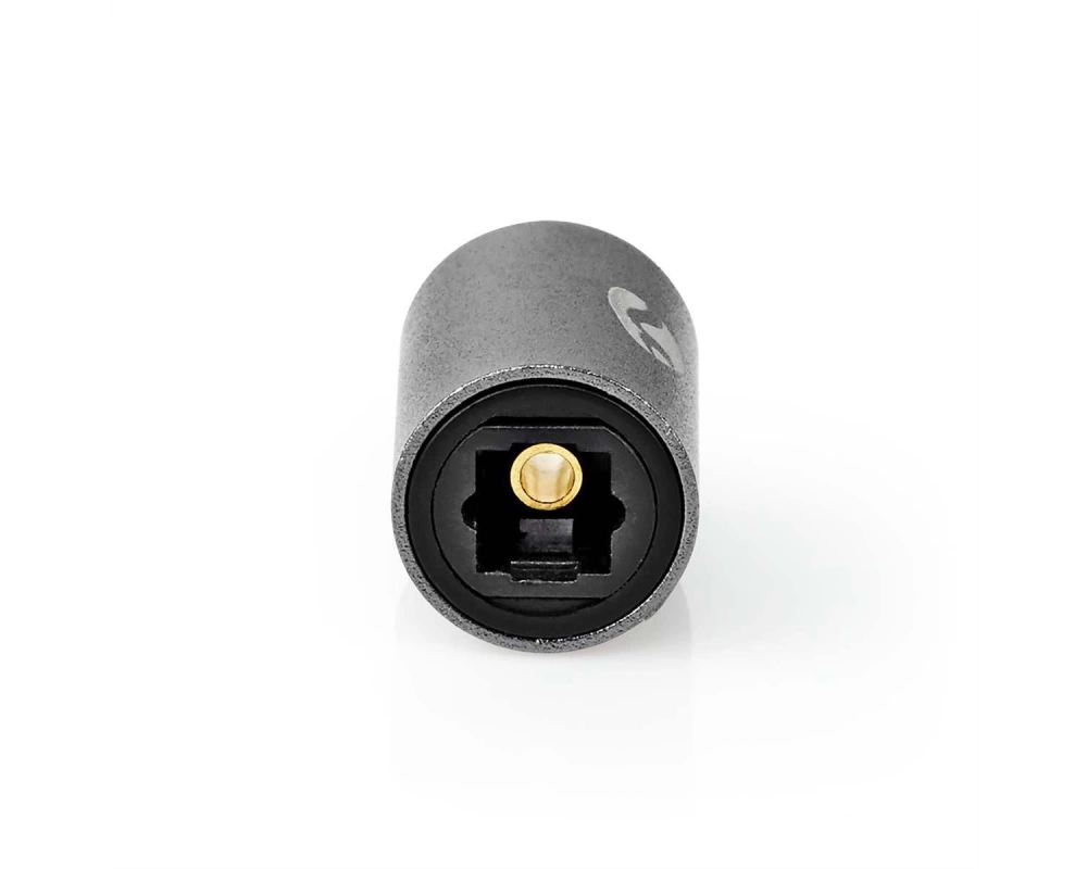 Nedis Toslink Adapter, Verbindungsadapter, BU/BU, grau