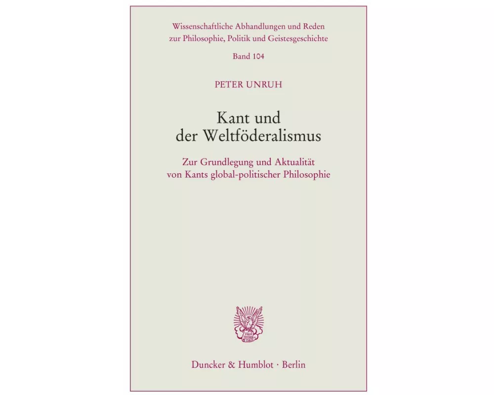 Kant und der Weltföderalismus