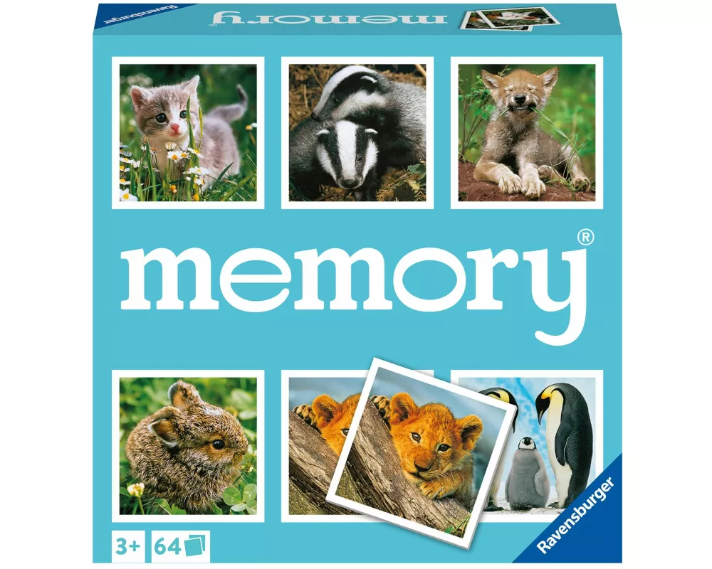 memory Tierkinder - Kinderspiel ab 3 Jahre