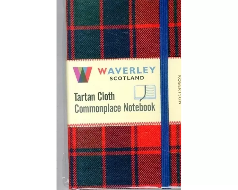 Waverley (M): Robertson Tartan Cloth Commonplace Pocket Notebook