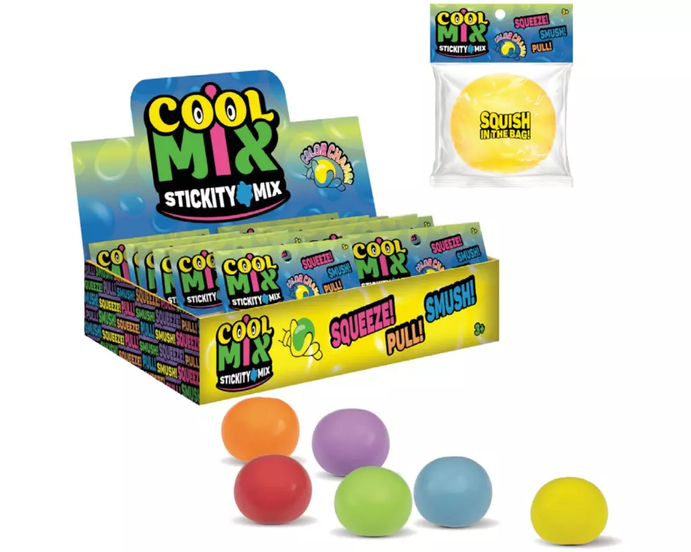Sombo Sticky Mix Ball Assortiert, 6 cm