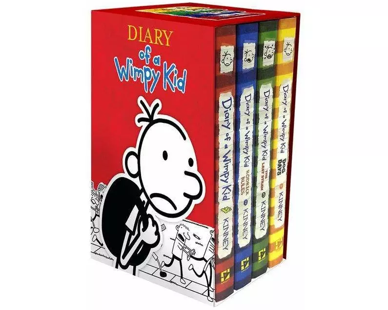 Diary of a Wimpy Kid Box of Books 1-4 Hardcover Gift Set
