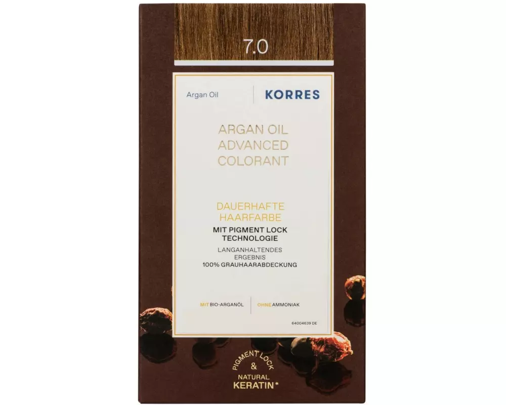 KORRES Haarfarbe Argan Oil Mittelblond 7.0 145 ml