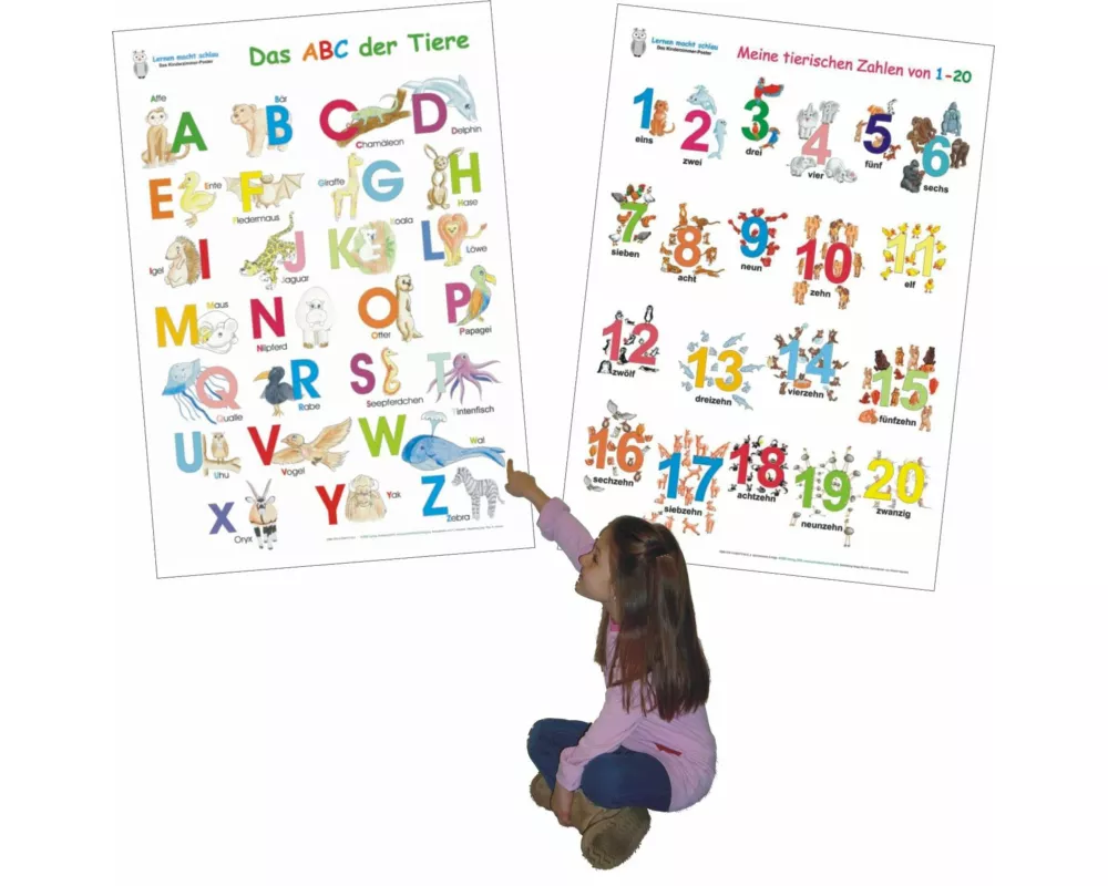 Das ABC der Tiere/Meine tierischen Zahlen/2 Poster