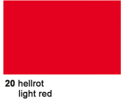 URSUS Seidenpapier 50x70cm 4652220 hellrot 25 Bogen