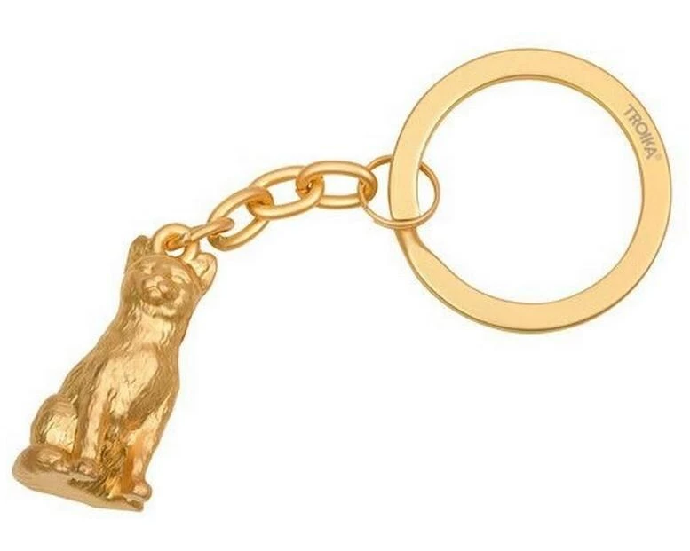 Troika Schlüsselanhänger Katze Cleopatra Gold