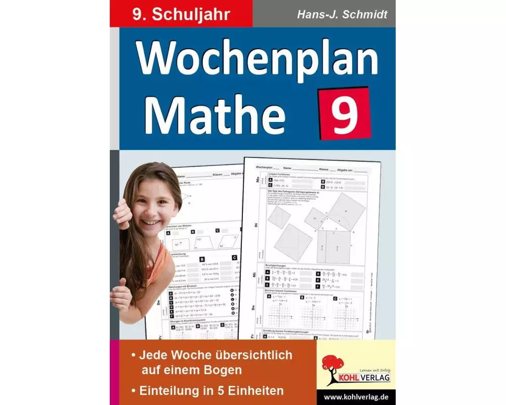 Wochenplan Mathe / Klasse 9