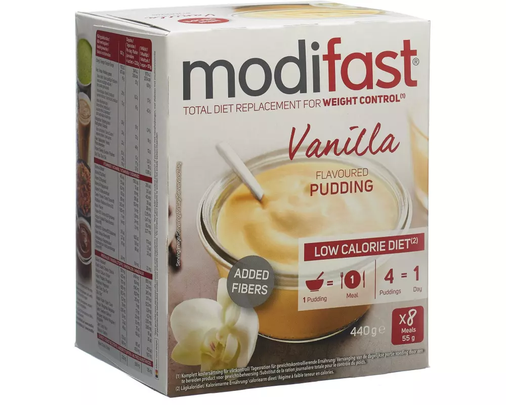 Modifast Pulver Pudding Vanille 8 x 55 g