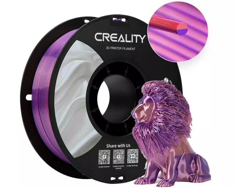 Creality Filament PLA Silk Violett, 1.75 mm, 1 kg