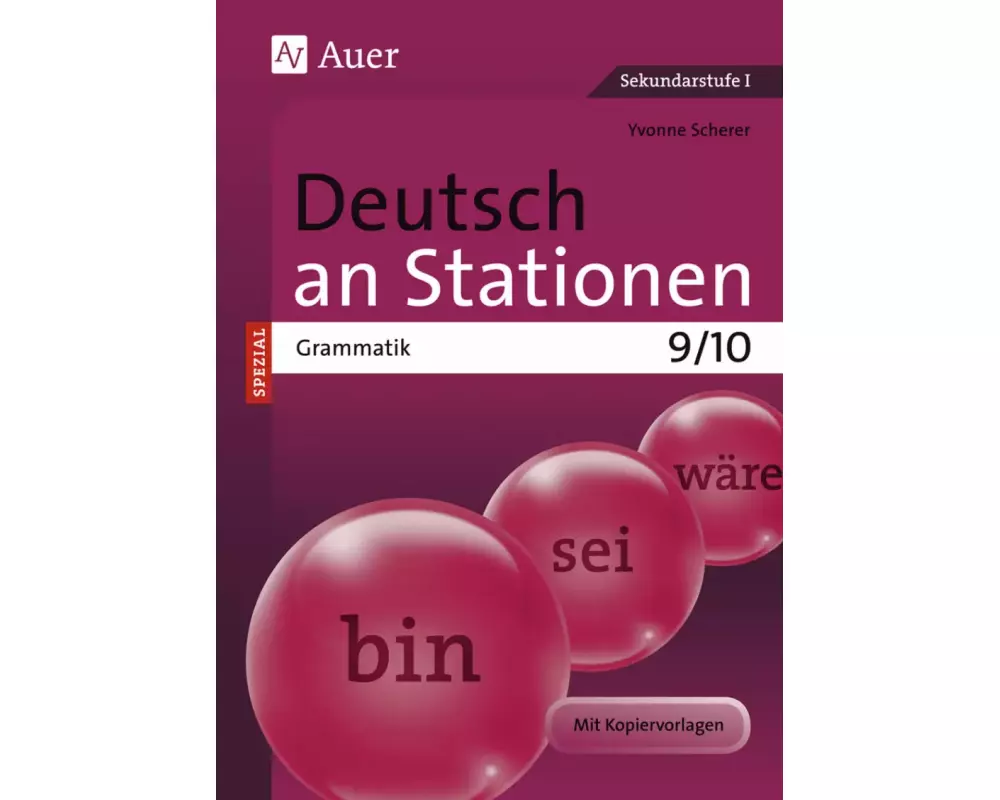 Deutsch an Stationen SPEZIAL Grammatik 9-10