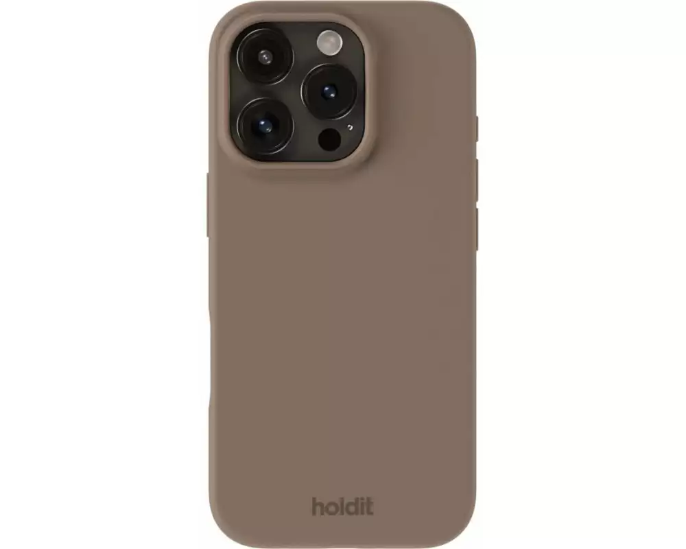 Holdit Back Cover Silicone iPhone 16 Pro Max Braun