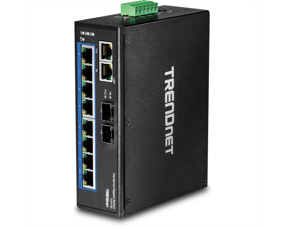 TRENDnet TI-G102 10Port Switch DIN-Rail Industrial Gigabit