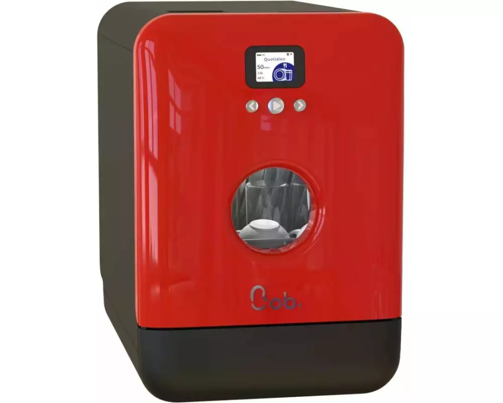 Daan Tech Tischgeschirrspüler Bob Schwarz/Rot