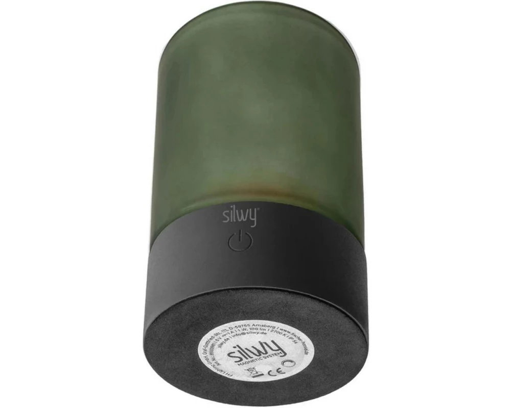 Silwy Magnet-Windlicht GREEN 15 cm