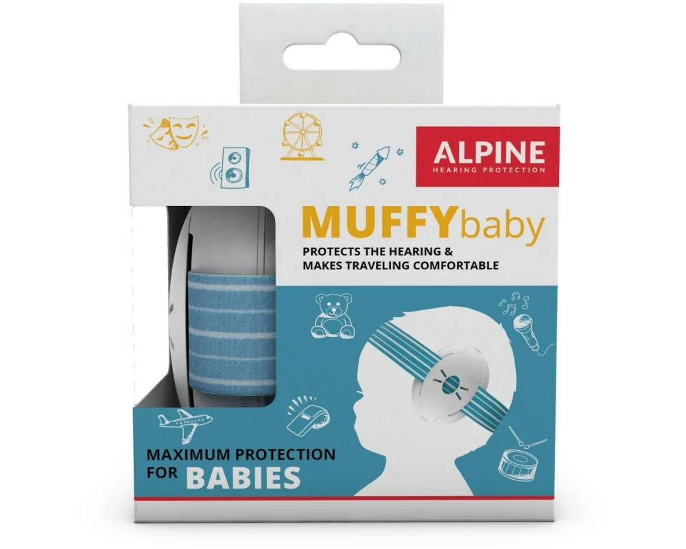 Alpine Gehörschutz Baby Muffy Hellblau