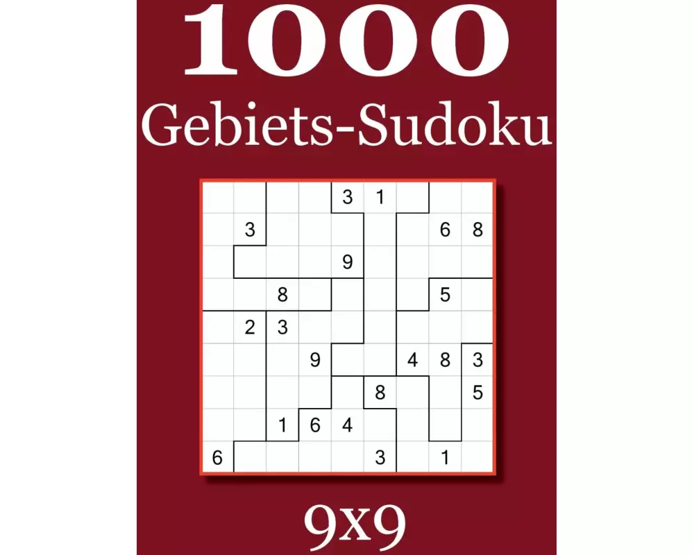 1000 Gebiets-Sudoku 9x9