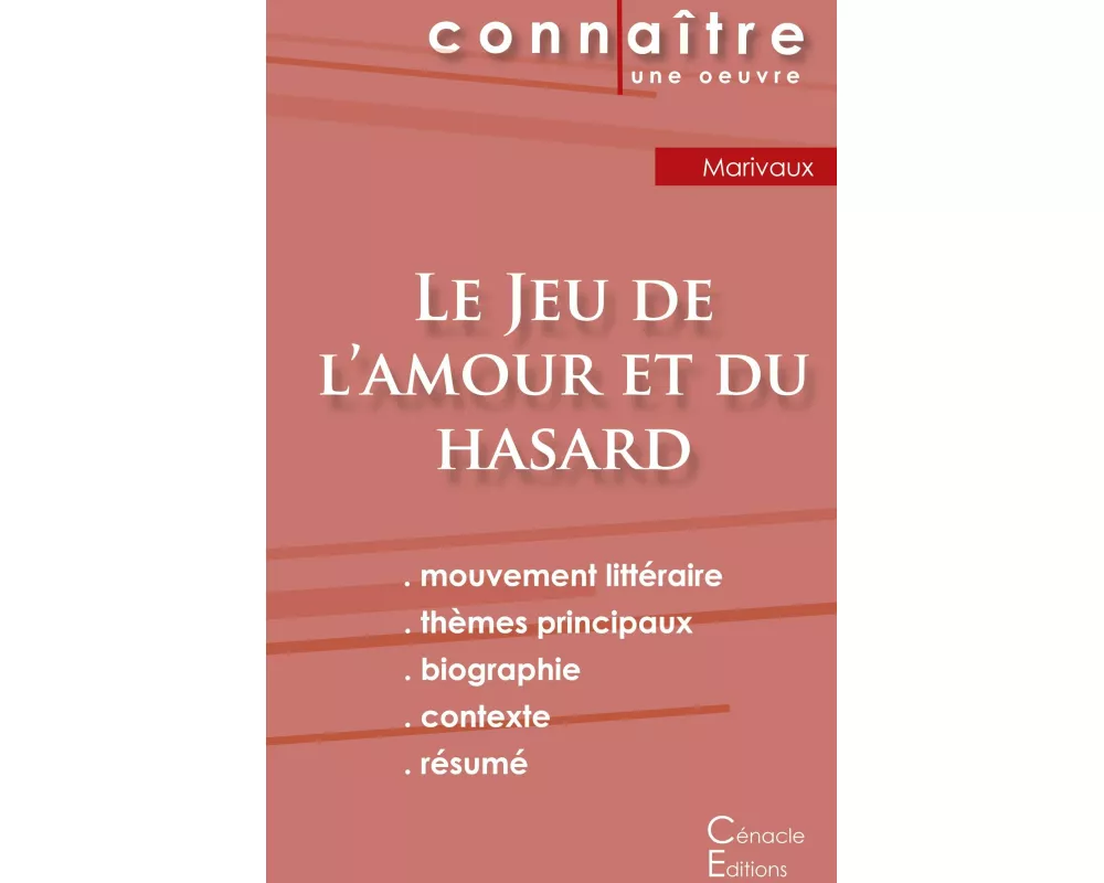 Fiche de lecture Le Jeu de l'amour et du hasard de Marivaux (analyse littéraire de référence et résumé complet)