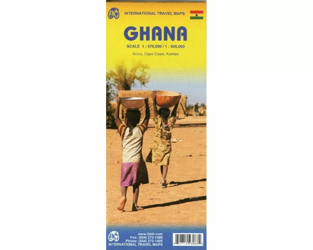 Topographische Karte Ghana 1 : 570.000