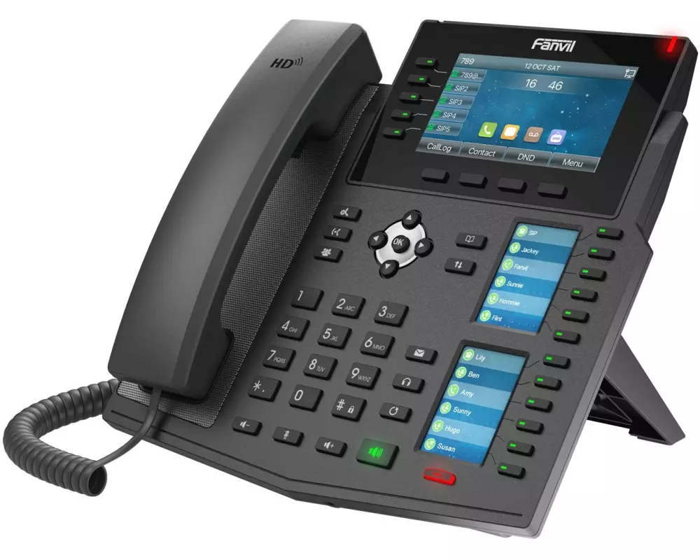 Fanvil Tischtelefon X6U V2 Schwarz